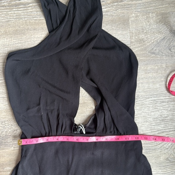 NEW REFORMATION Carlie Midi Dress In Black 4 - Picture 6 of 13